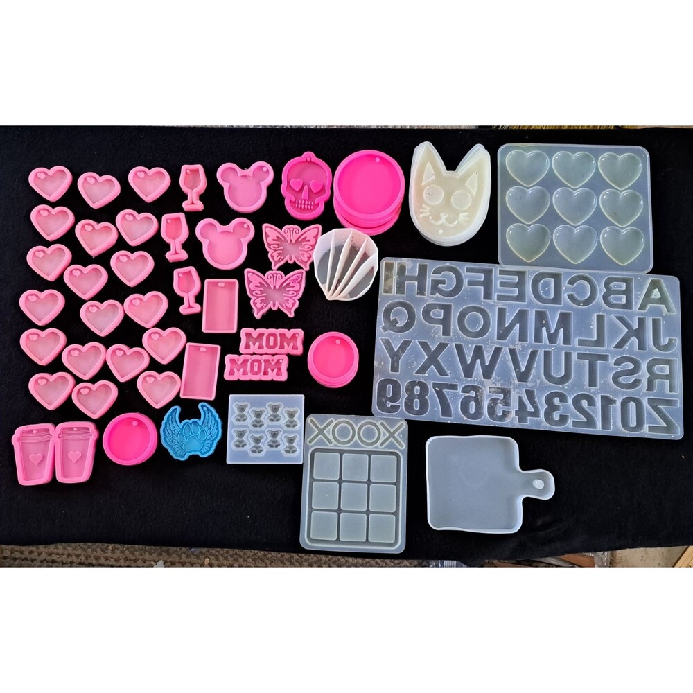 Silicone Molds for Resin lot.  Used